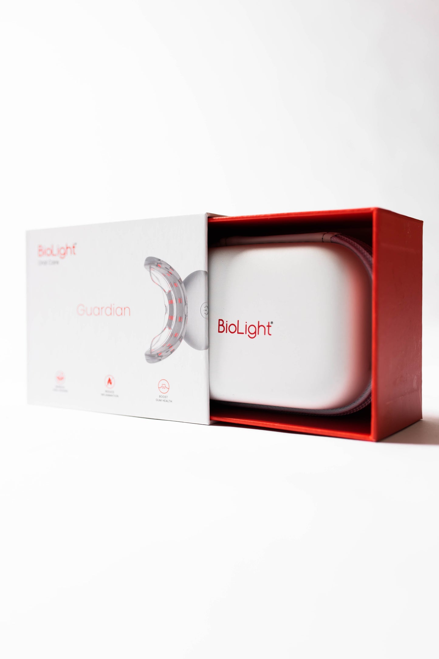Guardian: Oral Care Red & NIR Light Therapy Device | Patent-Pending Dual LEDs for Health & Hygiene