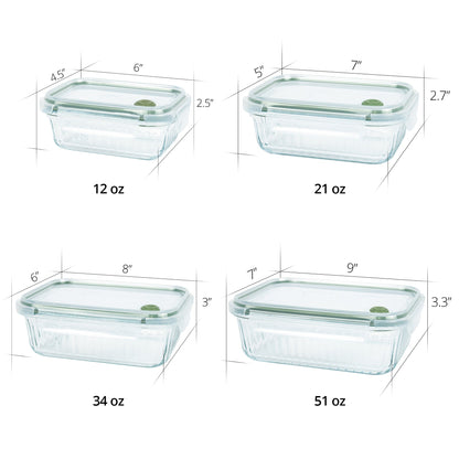 Wavy Rectangle Food Storage