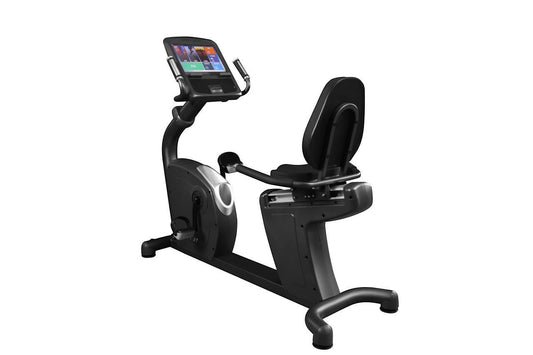 Commercial Recumbent Bike - Touch Screen - Muscle D Fitness - Adjustable Seated Cardio