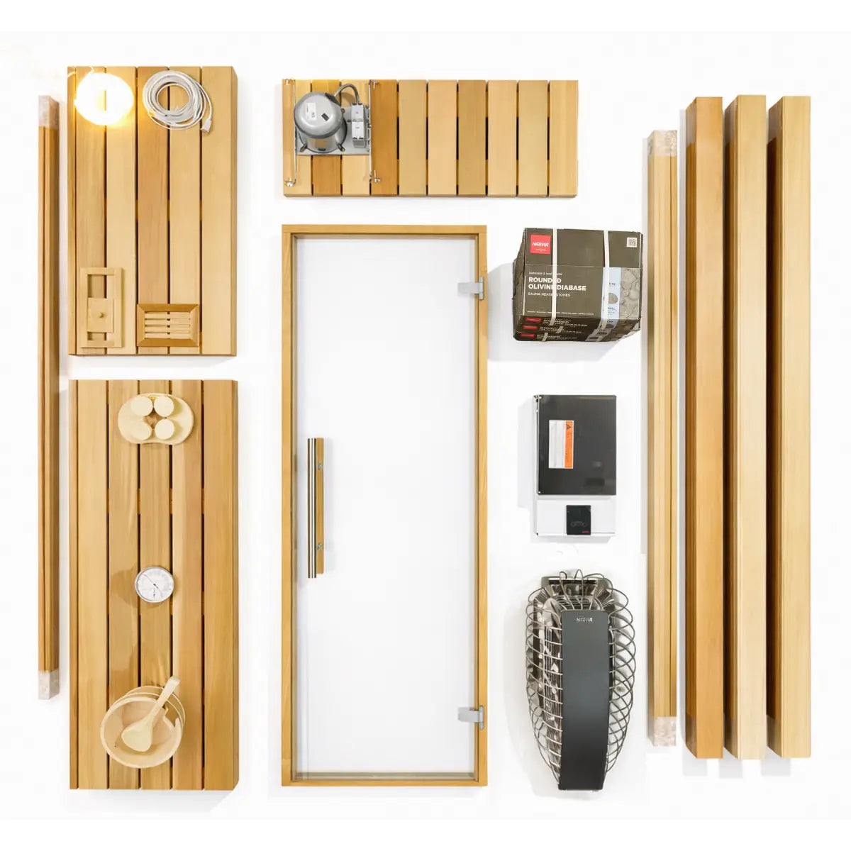Custom Indoor Sauna Room - 7' x 8' x 8' - Finnish Sauna Builders