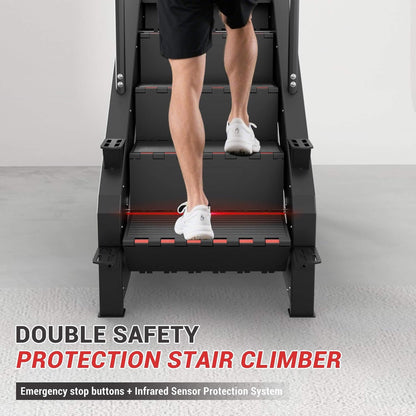 Rovix Commercial Stair Stepper With LED Display And 15 Resistance Levels
