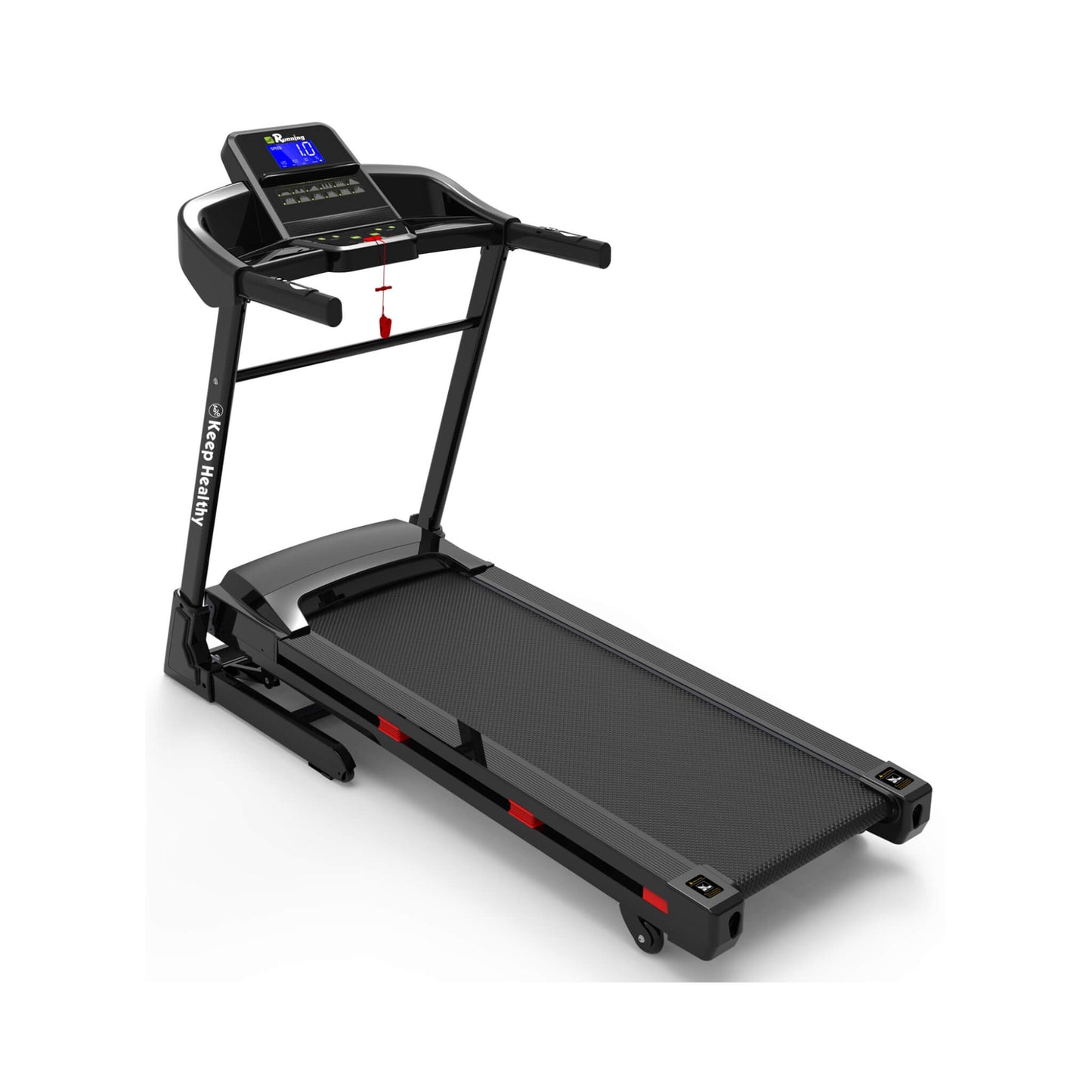 Rovix Compact 3.5HP Foldable Electric Treadmill With Bluetooth, LCD Display & 12 Pre-Set Running Programs