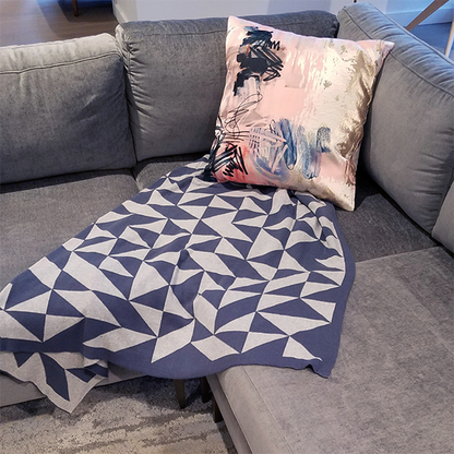 Sveda Shapes Organic Cotton Throw Blanket