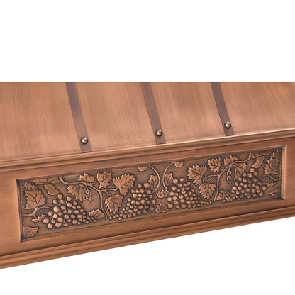 Akicon Custom Handcrafted Copper Range Hood - AKH703T-C