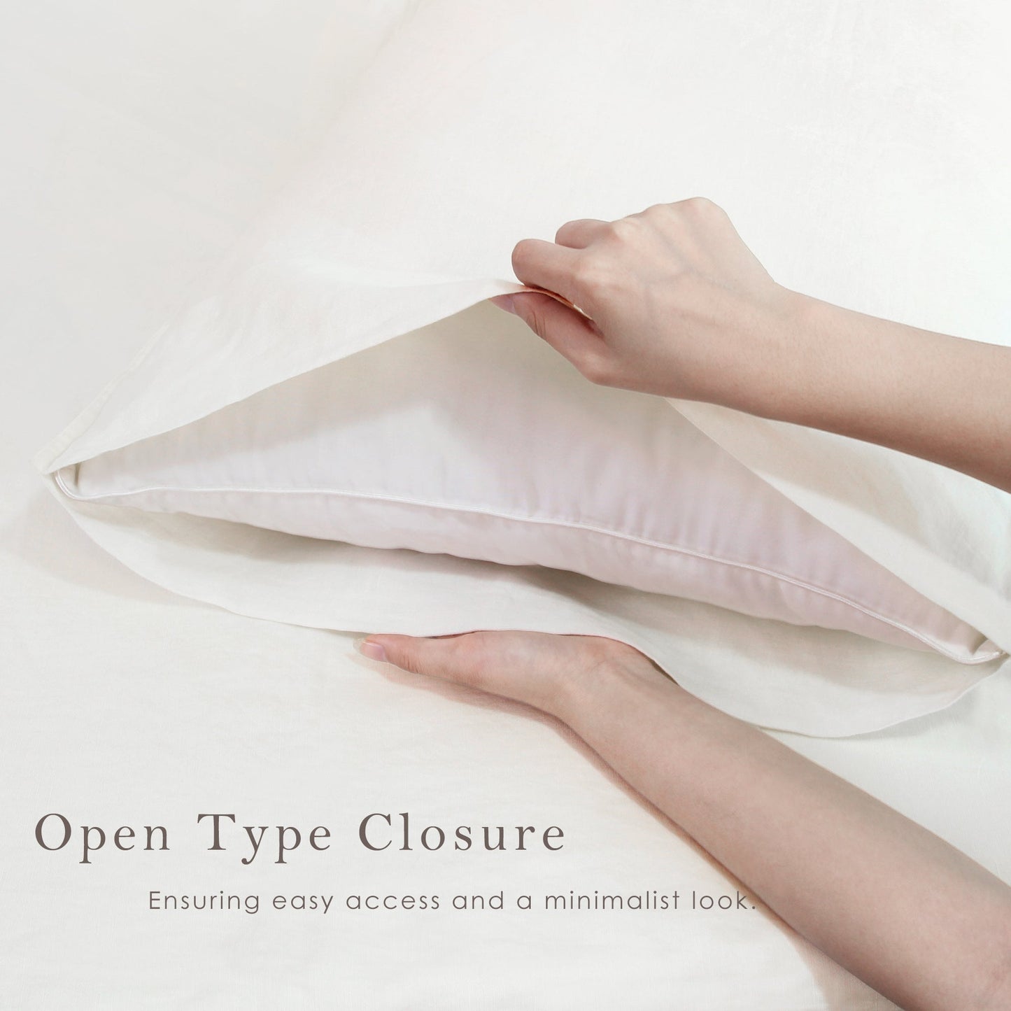 Pure French Linen Pillowcases (Set of 2) - Cream White