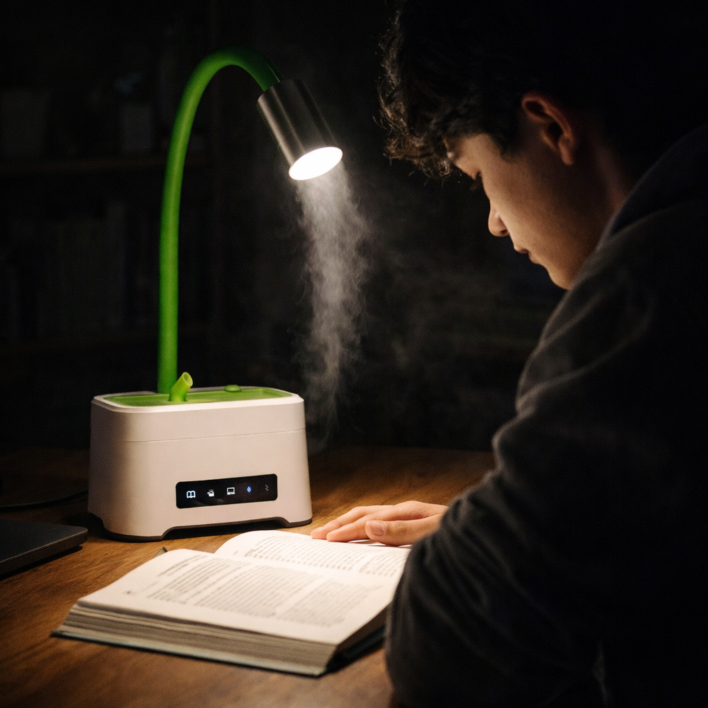 ZAQ Lumin Aromatherapy Diffuser | Ultrasonic Mist, LED Lamp & Humidifier