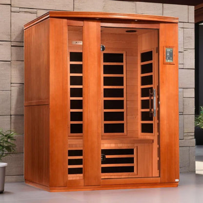 Dynamic Lugano "Elite" 3-Person Ultra Low EMF FAR Infrared Sauna – Canadian Hemlock