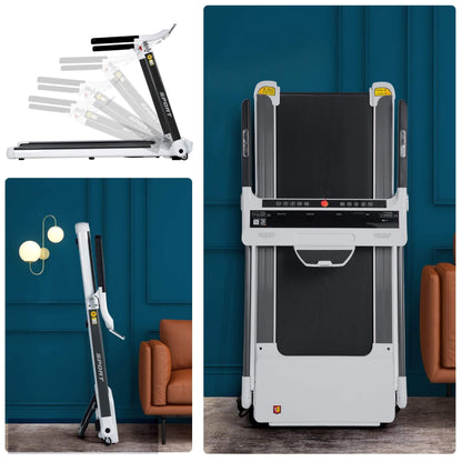 Rovix Portable Compact Home Cardio Fitness Treadmill With 3.5HP Electric Motor & Bluetooth Speakers