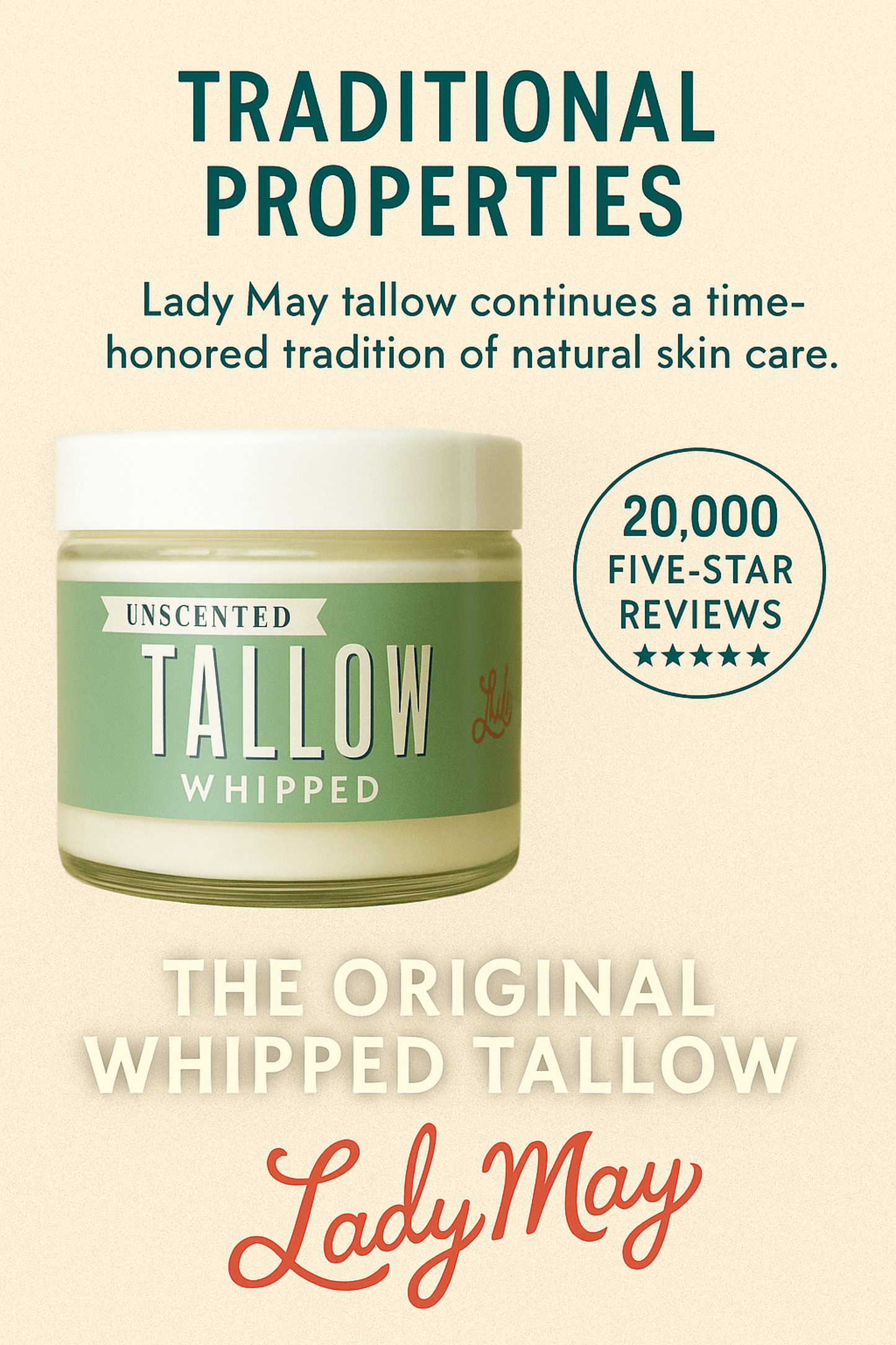 Deluxe Tallow Skincare Gift Set - 6-Piece Grass-Fed Bundle with Candle & Soaps