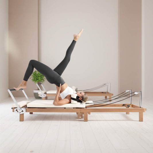 Core Pilates Apex Foldable Dual Resistance Pilates Reformer With Jumpboard (SAK83914)