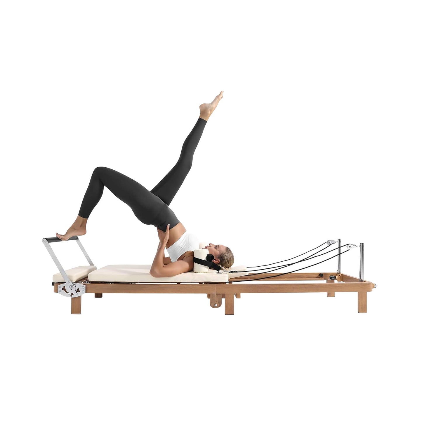 Core Pilates Apex Foldable Dual Resistance Pilates Reformer With Jumpboard (SAK83914)