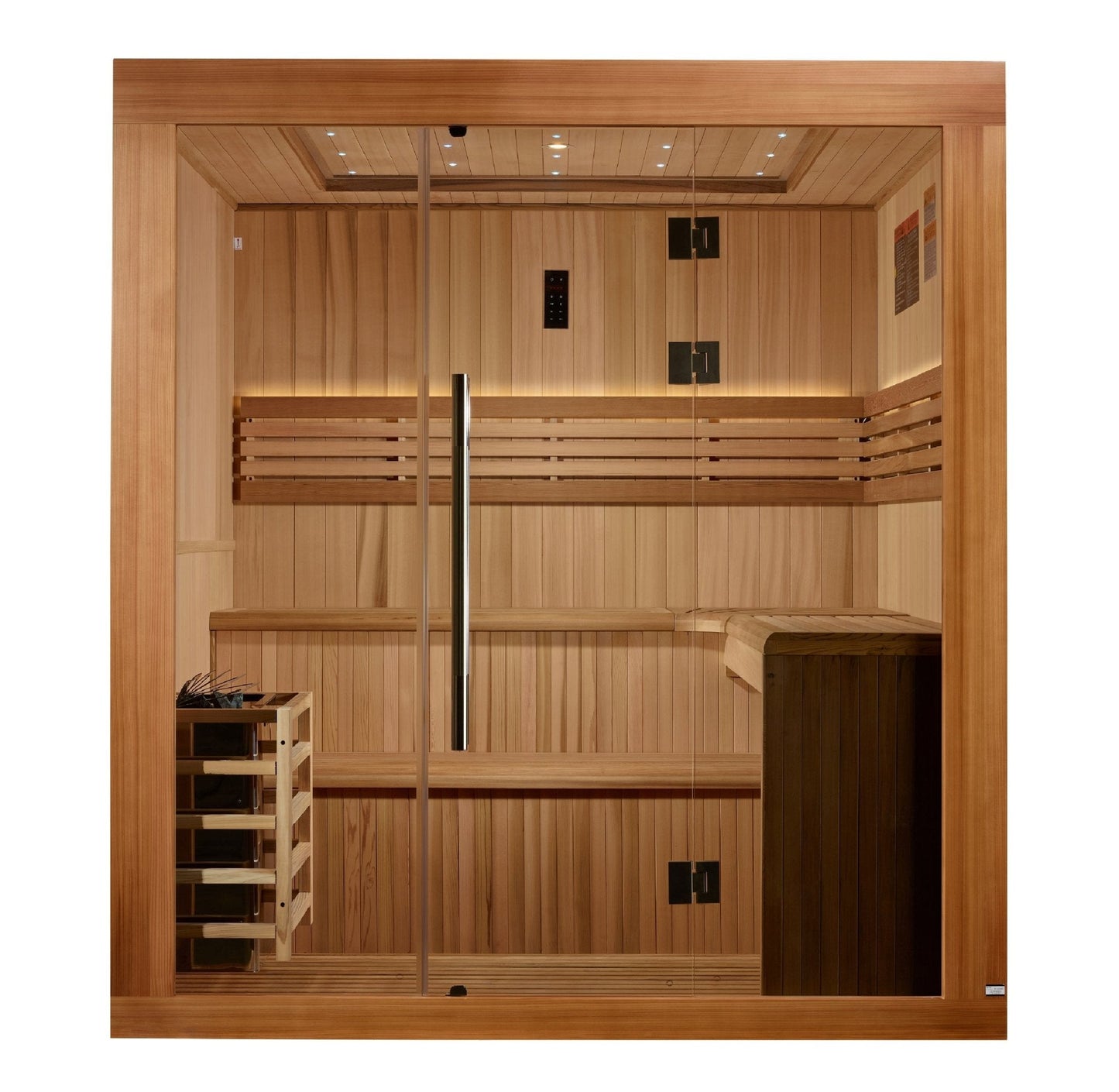 Golden Designs 2025 "Osla Edition" 6-Person Traditional Sauna – Canadian Red Cedar & Pacific Premium Clear Cedar