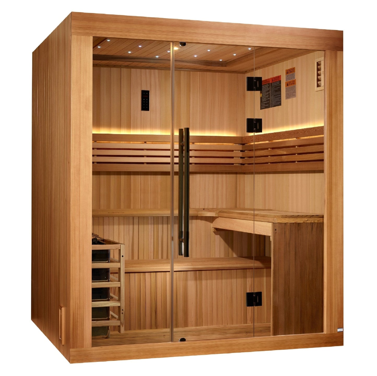 Golden Designs 2025 "Osla Edition" 6-Person Traditional Sauna – Canadian Red Cedar & Pacific Premium Clear Cedar