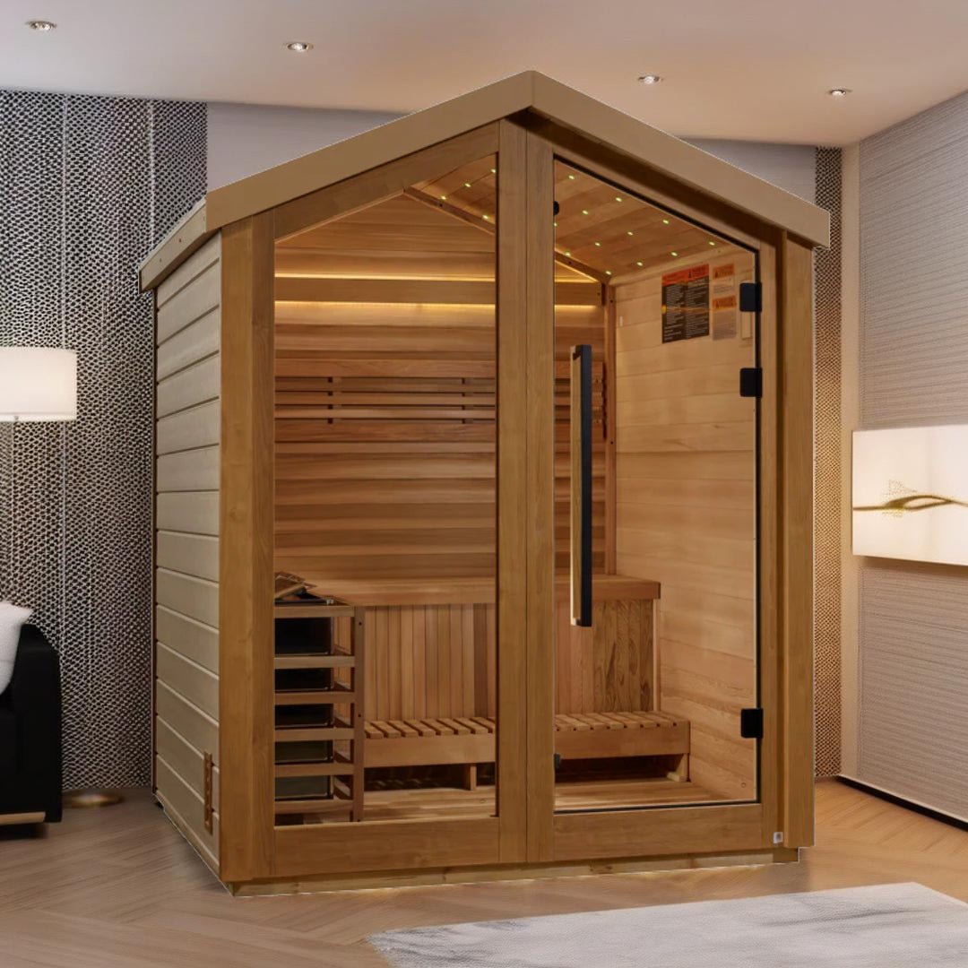 Golden Designs Savonlinna GDI-8503-01 3 Person Outdoor Traditional Cedar Sauna