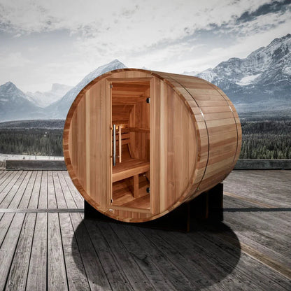 Golden Designs GDI-B002-01 St. Moritz 2 Person Barrel Traditional Sauna 6.0 kW