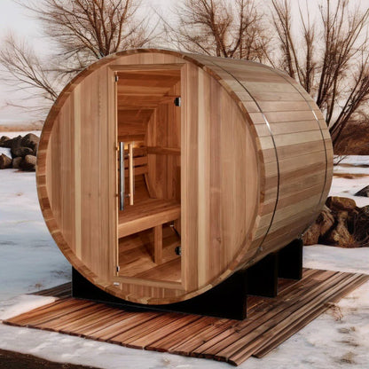 Golden Designs GDI-B002-01 St. Moritz 2 Person Barrel Traditional Sauna 6.0 kW