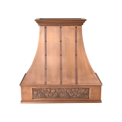 Akicon Custom Handcrafted Copper Range Hood - AKH703T-C