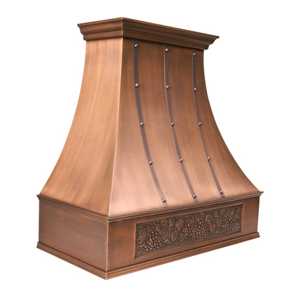 Akicon Custom Handcrafted Copper Range Hood - AKH703T-C