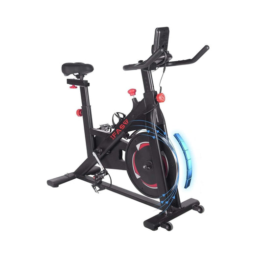 IFast Heavy-Duty Indoor Smart Stationary Fitness Cardio Training Spin Bike For Home Gyms (SAK65195)
