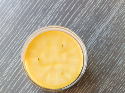 Patchouli + Grapefruit Beeswax Candle |8 oz