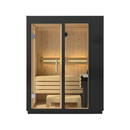 Kohler C1 Indoor Graphite Gray Freestanding Alcove Design Sauna Kit