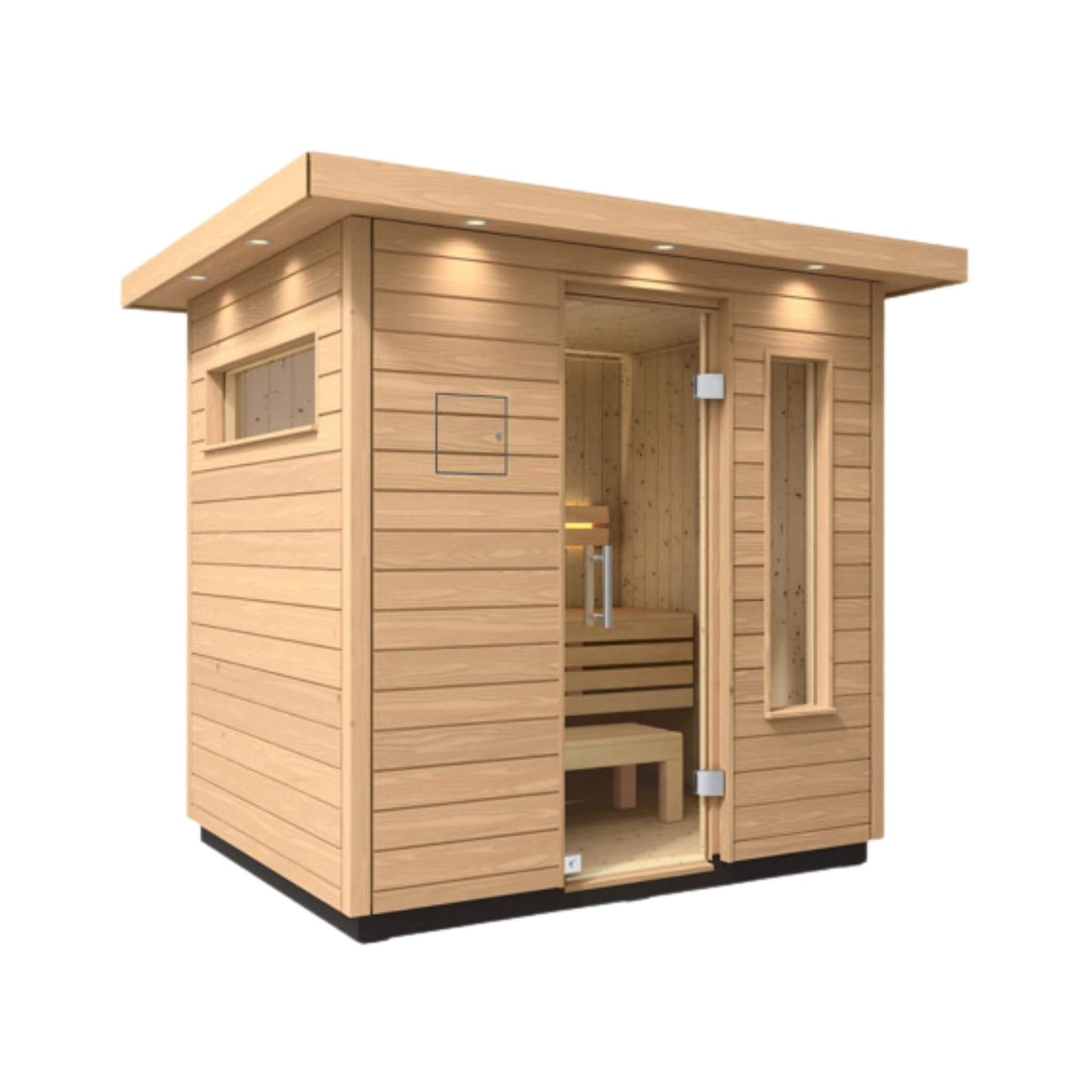 Kohler C2 Outdoor Douglas Fir Scandinavian Spruce Sauna Kit