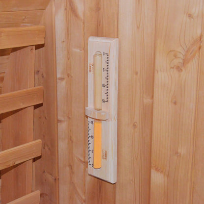 Thermora Large Premium American White Oak Outdoor Wooden Barrel Sauna With 4.5KW Sauna Heater