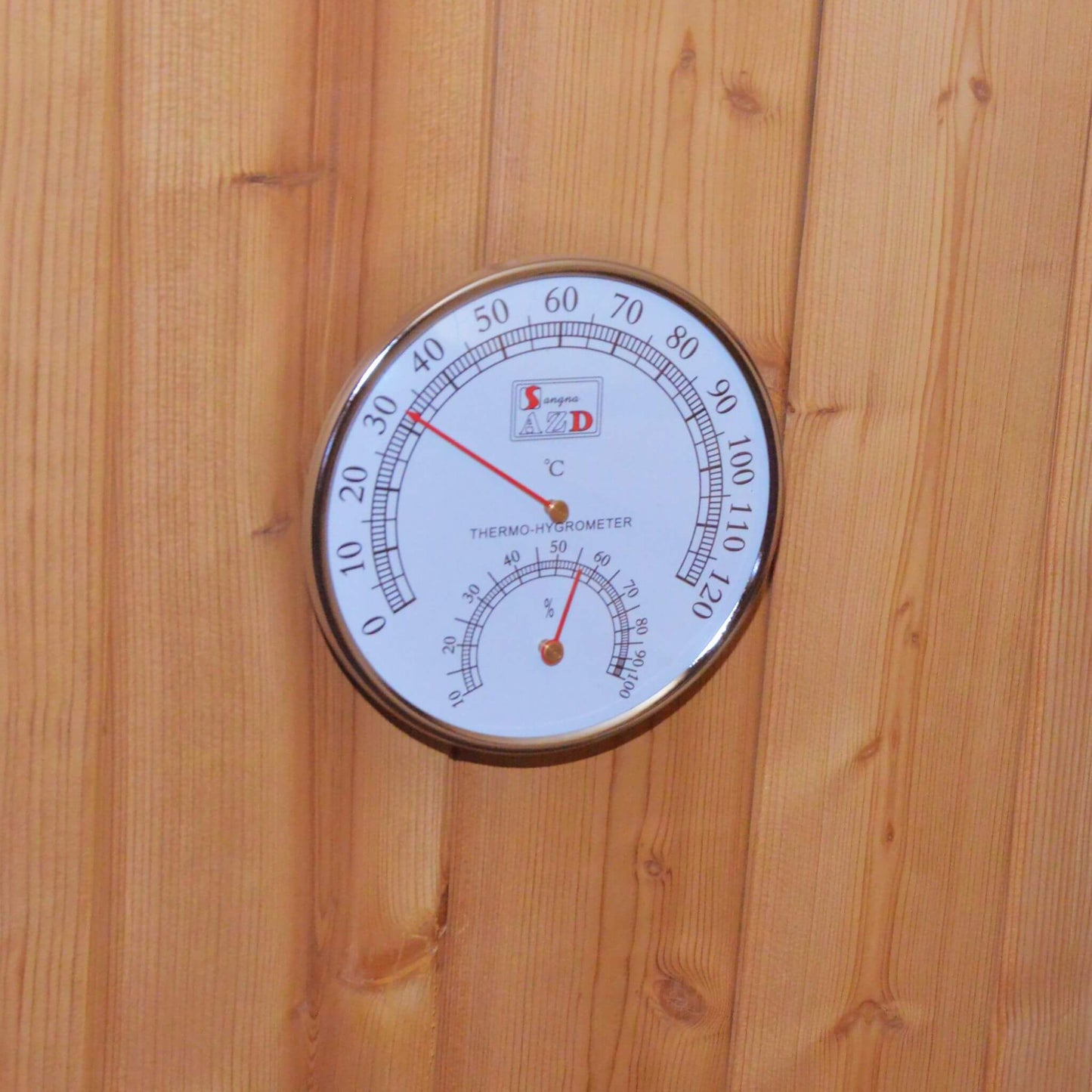 Thermora Large Premium American White Oak Outdoor Wooden Barrel Sauna With 4.5KW Sauna Heater