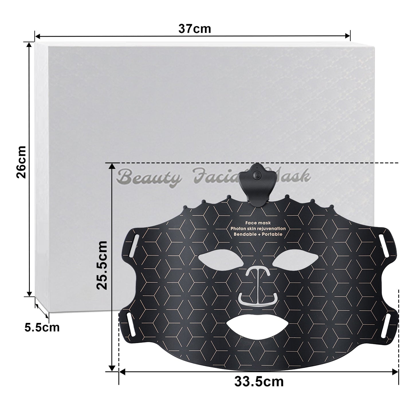 LED Light Therapy Crown Face Mask