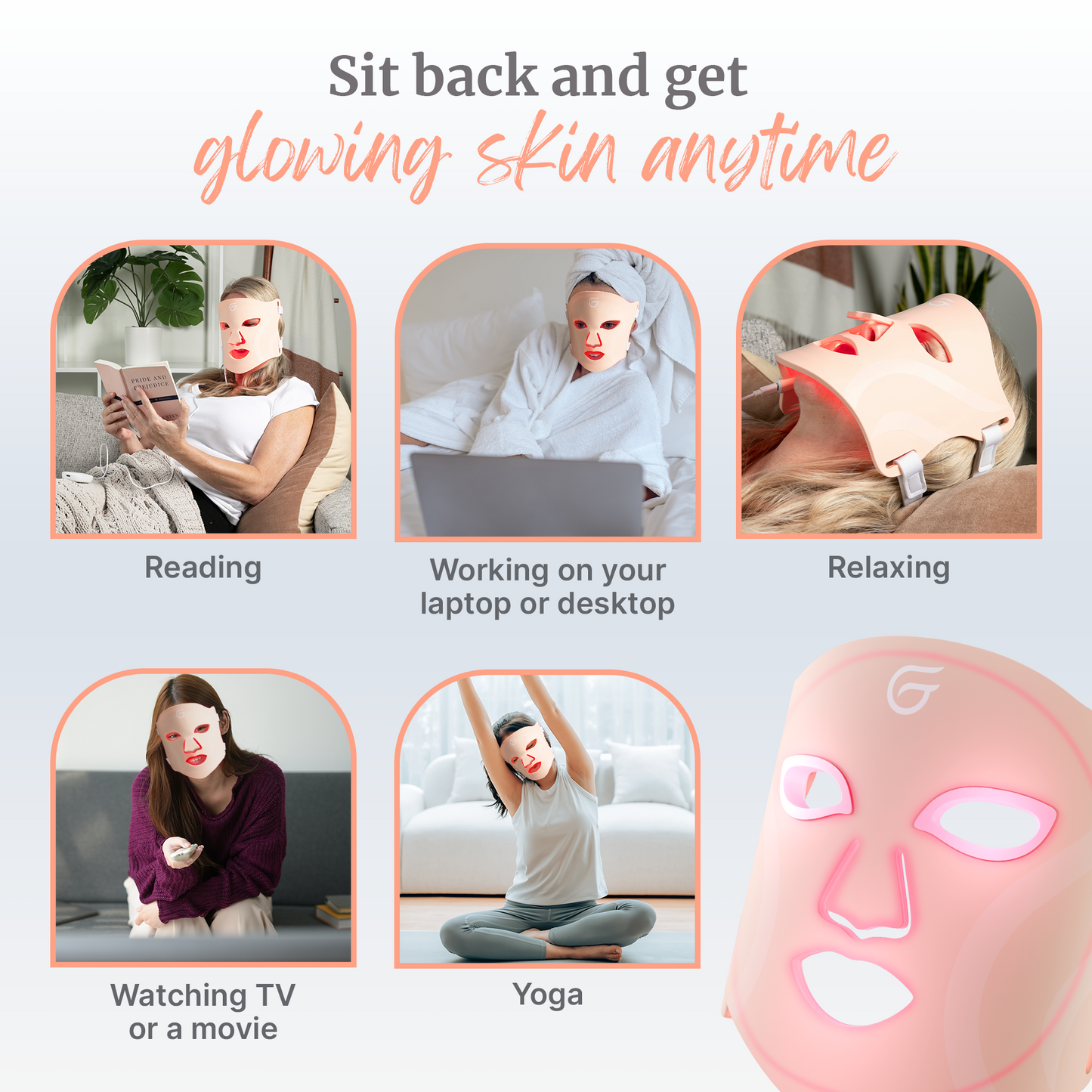 GlowUp™ LED Light Therapy Face Mask