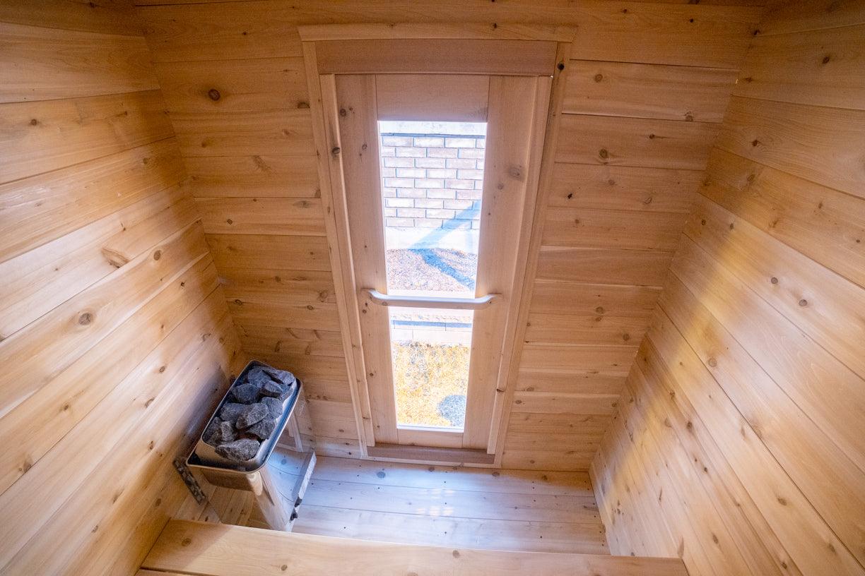 LeisureCraft Granby 2-3 Person Outdoor Sauna – Premium Cedar Cabin Design