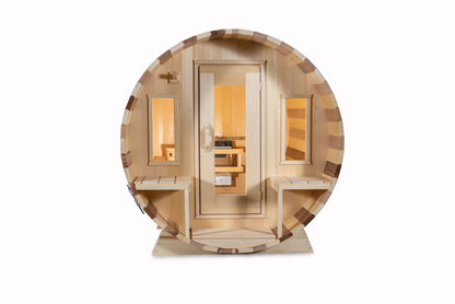 LeisureCraft Tranquility Barrel Sauna for up to 8 People | Premium Canadian Cedar