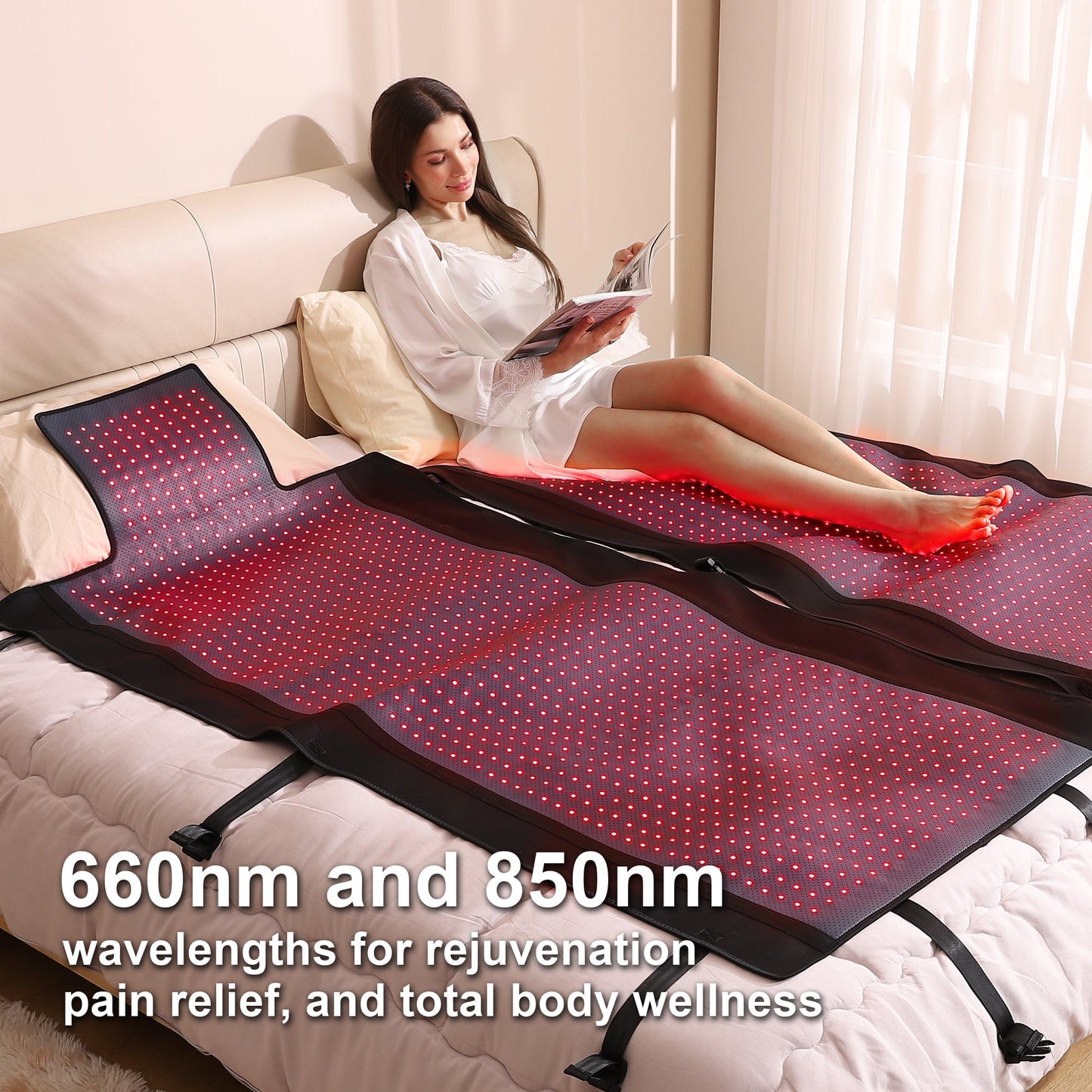 LUMYHEALTH Red Light Therapy Bag For Full Body - Infrared Recovery System (660nm + 850nm)