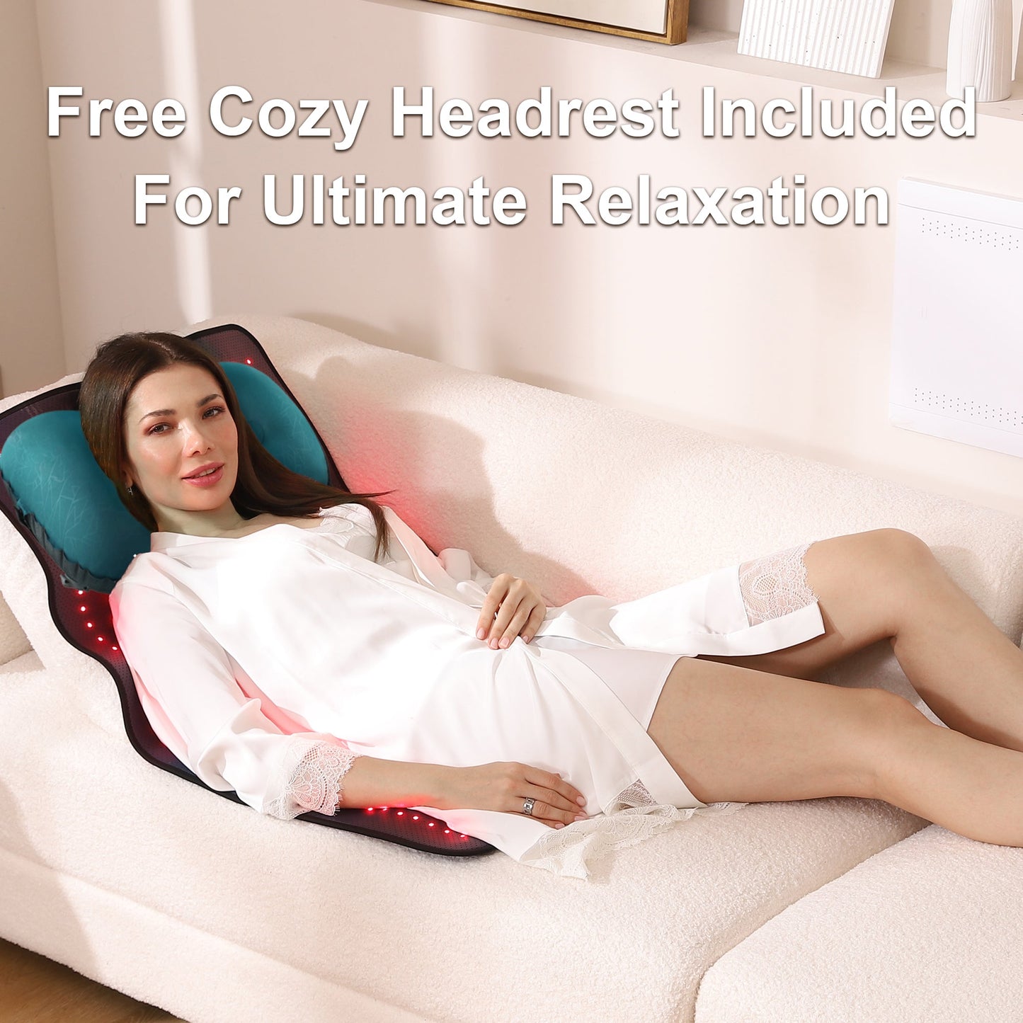LUMYHEALTH™ Red Light Therapy Mat with a Cozy Headrest