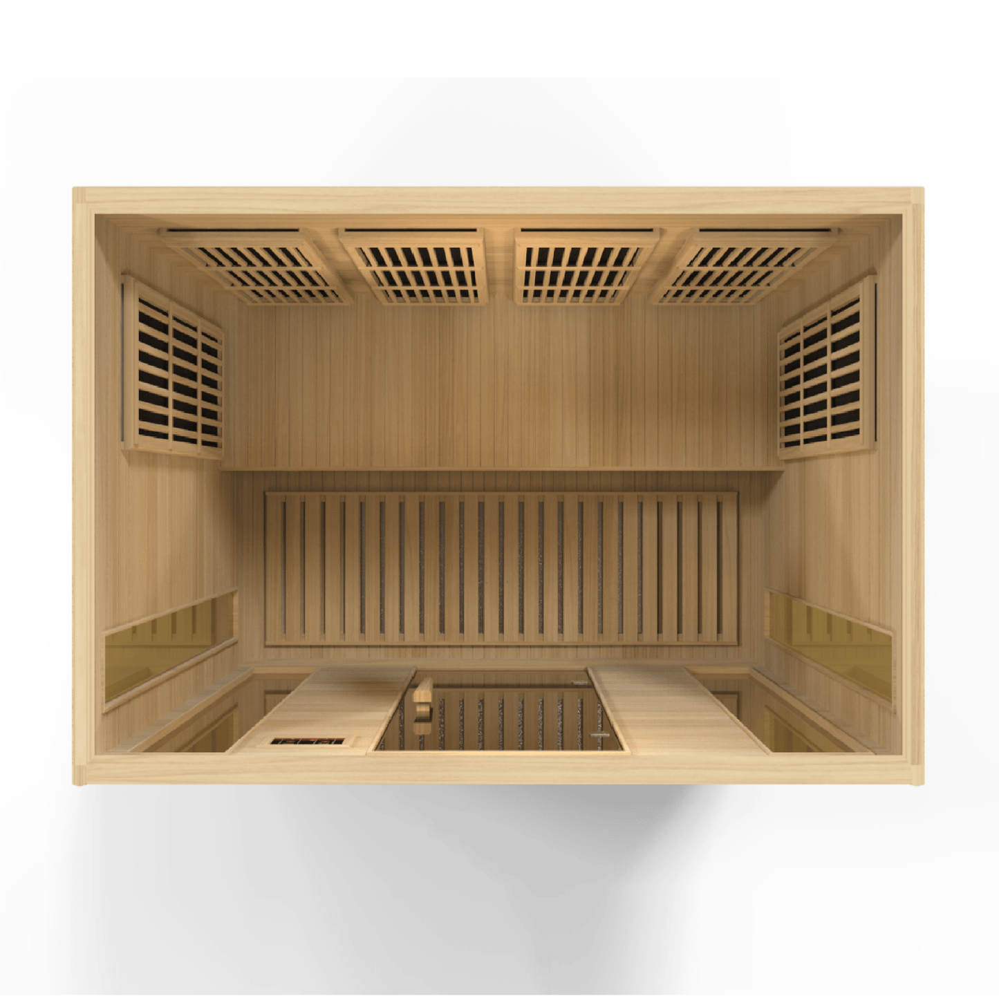 Maxxus 4-Person Low EMF FAR Infrared Sauna – Canadian Hemlock