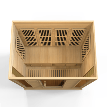 Maxxus 4-Person Low EMF FAR Infrared Sauna – Canadian Hemlock