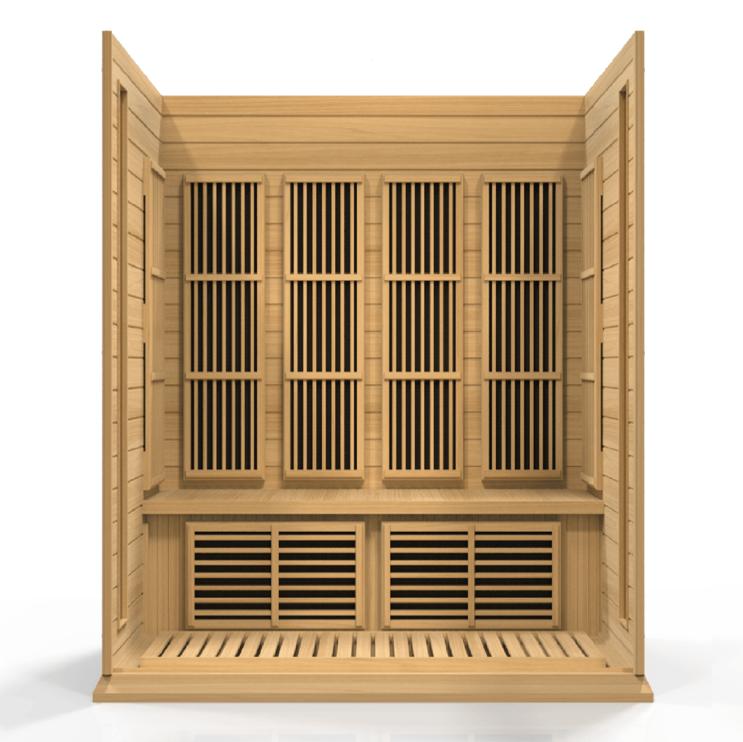 Maxxus 4-Person Low EMF FAR Infrared Sauna – Canadian Hemlock