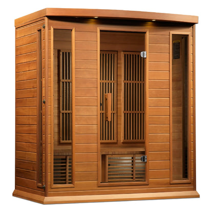 Maxxus MX-K406-01 CED 4-Person Low EMF FAR Infrared Sauna, Canadian Red Cedar