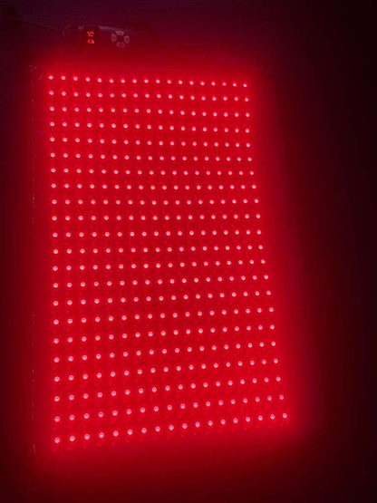 Medium Red Light Pad for Pain Relief & Recovery | 16" x 11" | 1188 LEDs + 12V Car Adapter