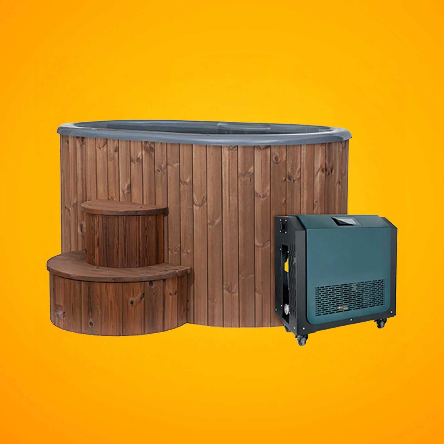 SaunaLife Model S2NC/BC 2-Person Immersion Tub With Combination Water Chiller And Heater