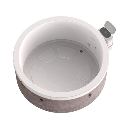 MSpa Cocoon Verto Series Six-Person Inflatable Round Hot Tub With Hydro Massage