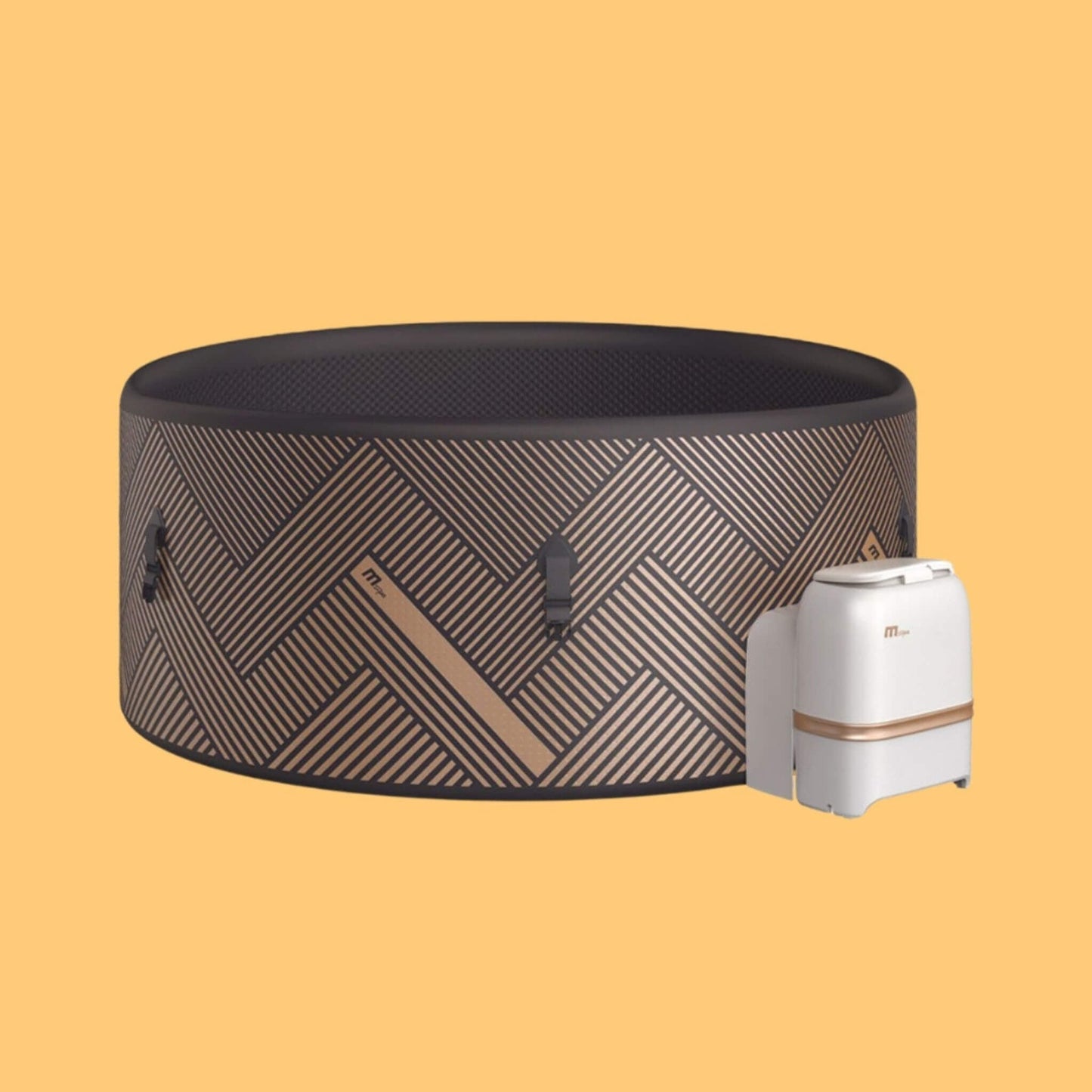 MSpa F-MO063W Mono Frame Series Luxury 6-Person Inflatable Round Hot Tub With WIFI Control (SAK75263)