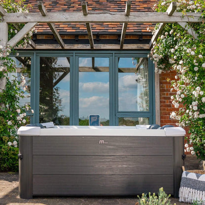 MSpa F-OS063W Oslo Supreme 6-Person 120 Jets Square Spa W/ LED Lights & Integrated App Control (SAK93516)