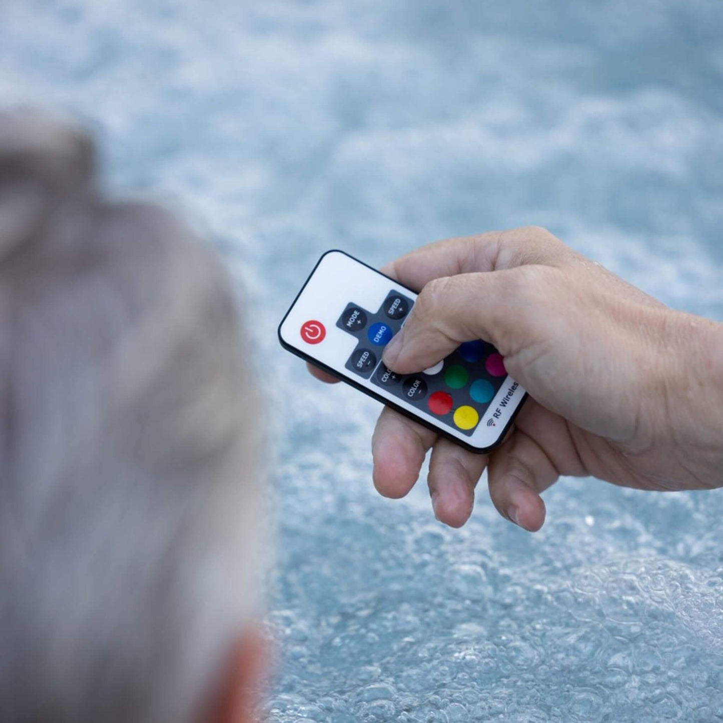 MSpa F-OS063W Oslo Supreme 6-Person 120 Jets Square Spa W/ LED Lights & Integrated App Control (SAK93516)