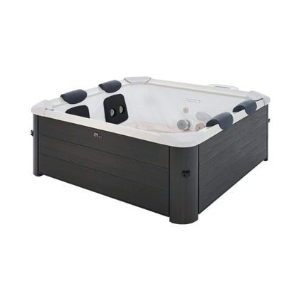 MSpa F-OS063W Oslo Supreme 6-Person 120 Jets Square Spa W/ LED Lights & Integrated App Control (SAK93516)