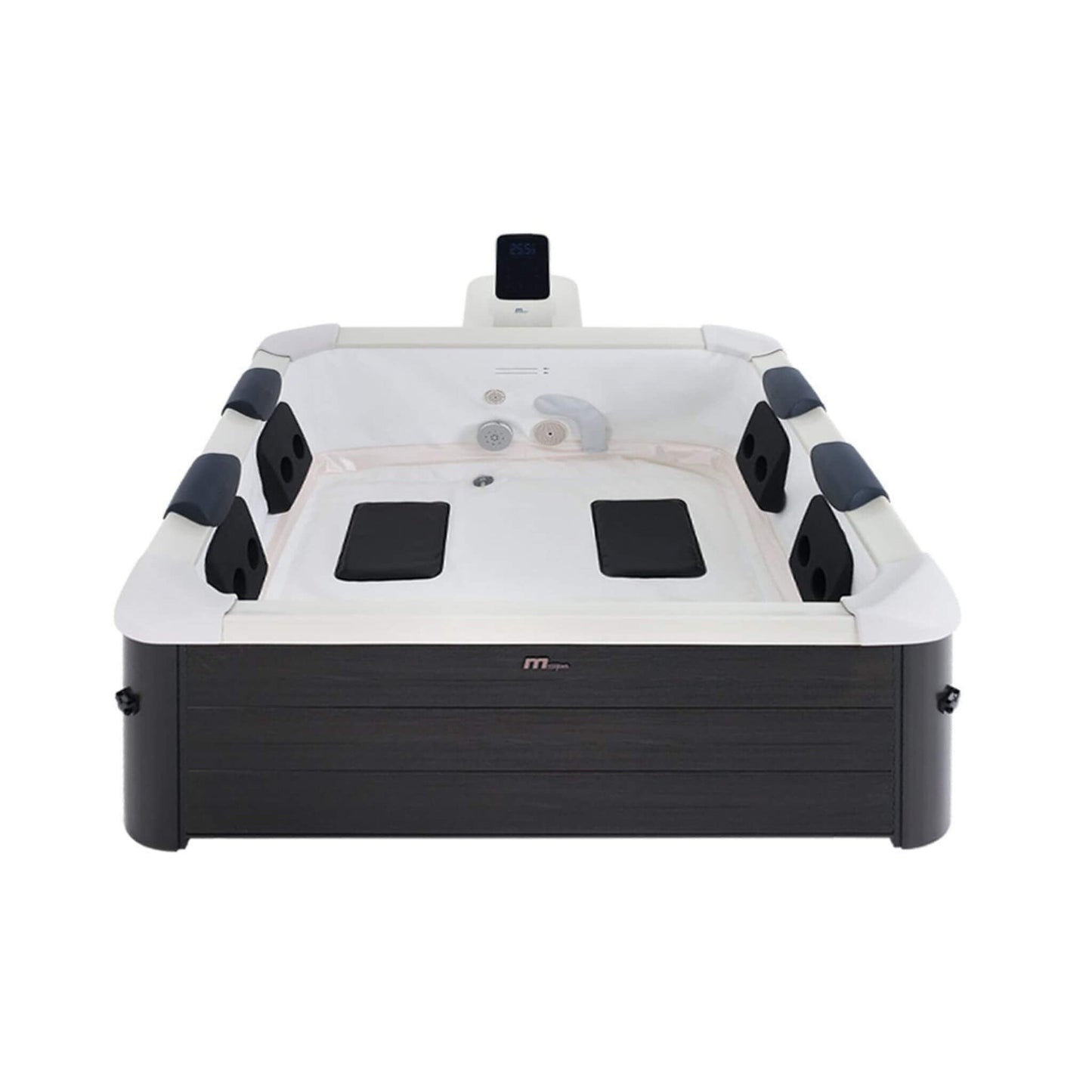 MSpa F-OS063W Oslo Supreme 6-Person 120 Jets Square Spa W/ LED Lights & Integrated App Control (SAK93516)