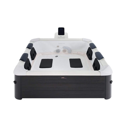 MSpa F-OS063W Oslo Supreme 6-Person 120 Jets Square Spa W/ LED Lights & Integrated App Control (SAK93516)