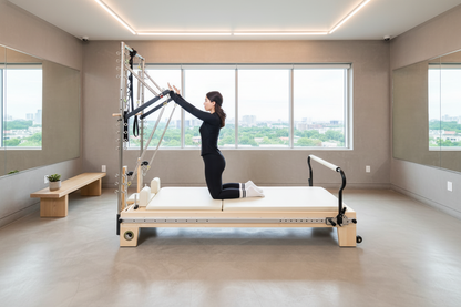 Nano Elite Half Trapeze - Adjustable Studio Pilates Reformer with Tower