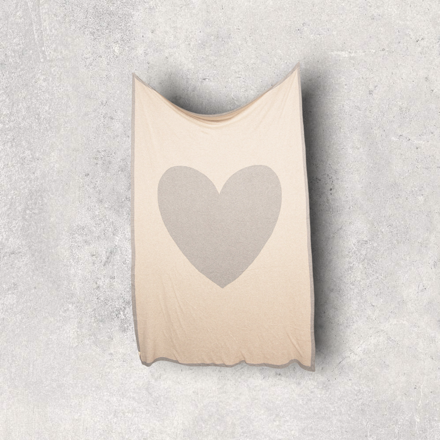 Crazy Hearts Capri Organic Cotton Travel Blanket and Eye Mask Set