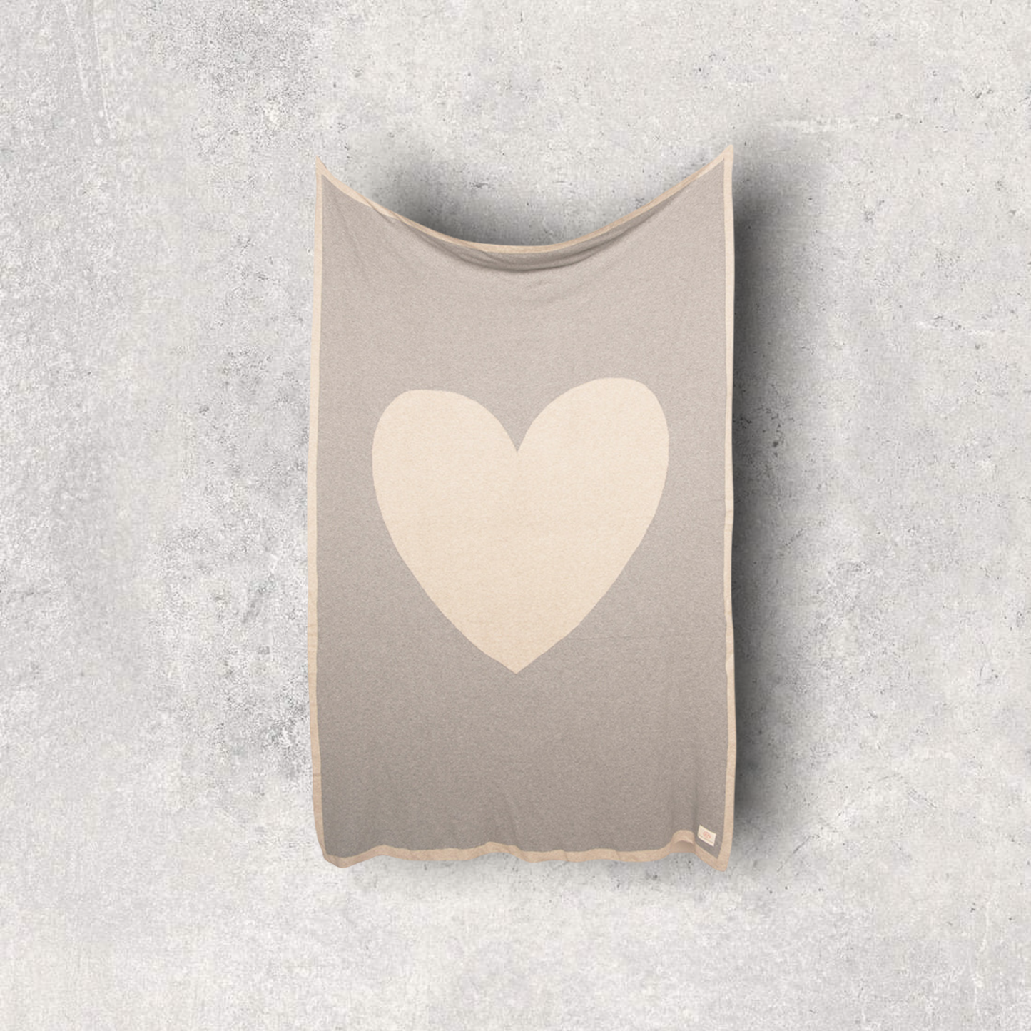 Crazy Hearts Capri Organic Cotton Travel Blanket and Eye Mask Set